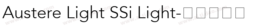 Austere Light SSi Light字体转换
